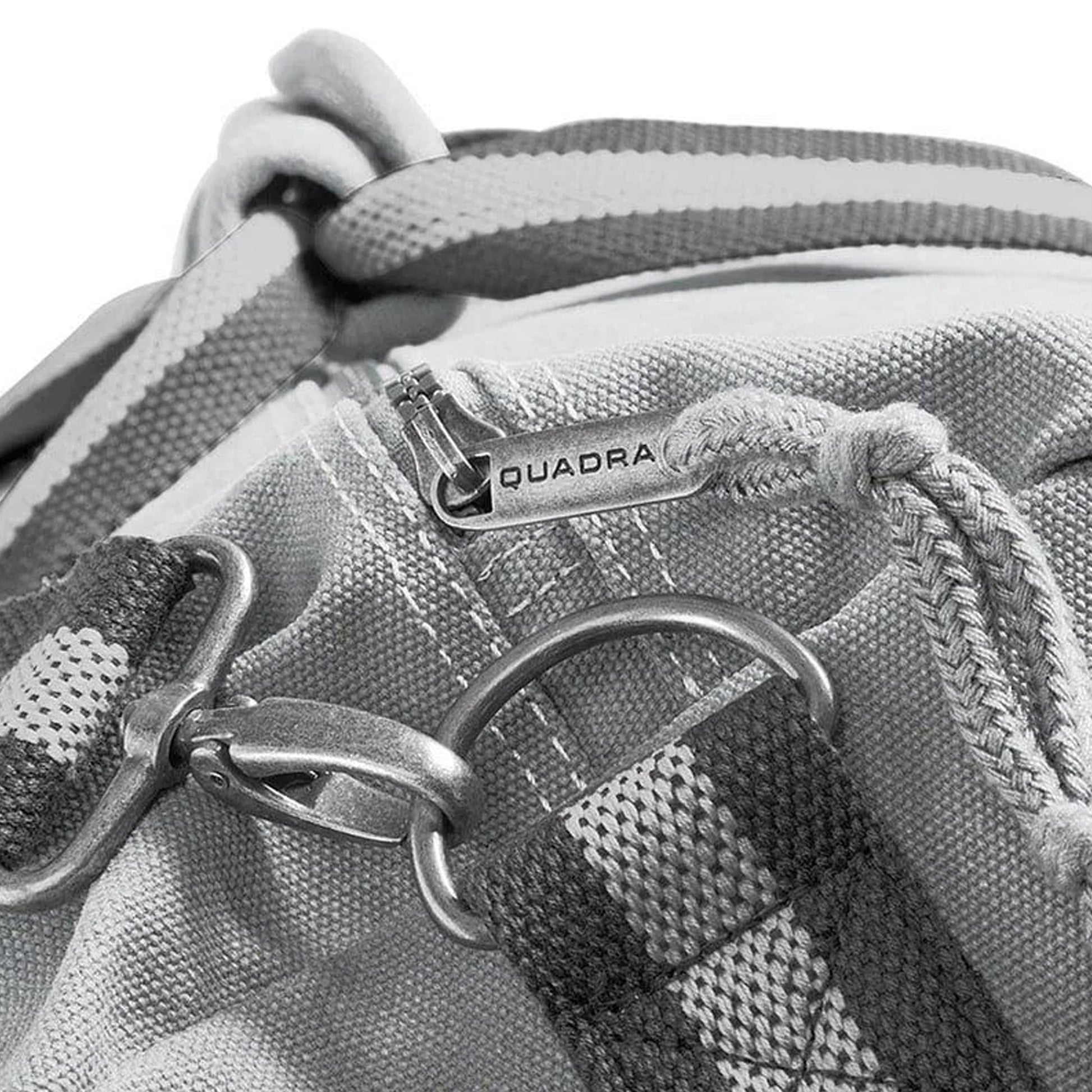 Vintage Light Grey - Back - Quadra Vintage Canvas Holdall Duffle Bag - 45 Litres (Pack of 2)