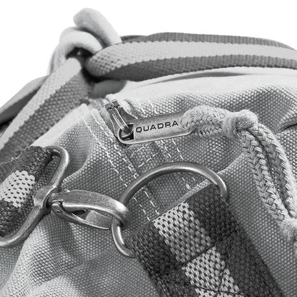 Vintage Light Grey - Back - Quadra Vintage Canvas Holdall Duffle Bag - 45 Litres (Pack of 2)