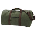 Vintage Military Green - Front - Quadra Vintage Canvas Holdall Duffle Bag - 45 Litres (Pack of 2)