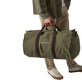 Vintage Military Green - Back - Quadra Vintage Canvas Holdall Duffle Bag - 45 Litres (Pack of 2)