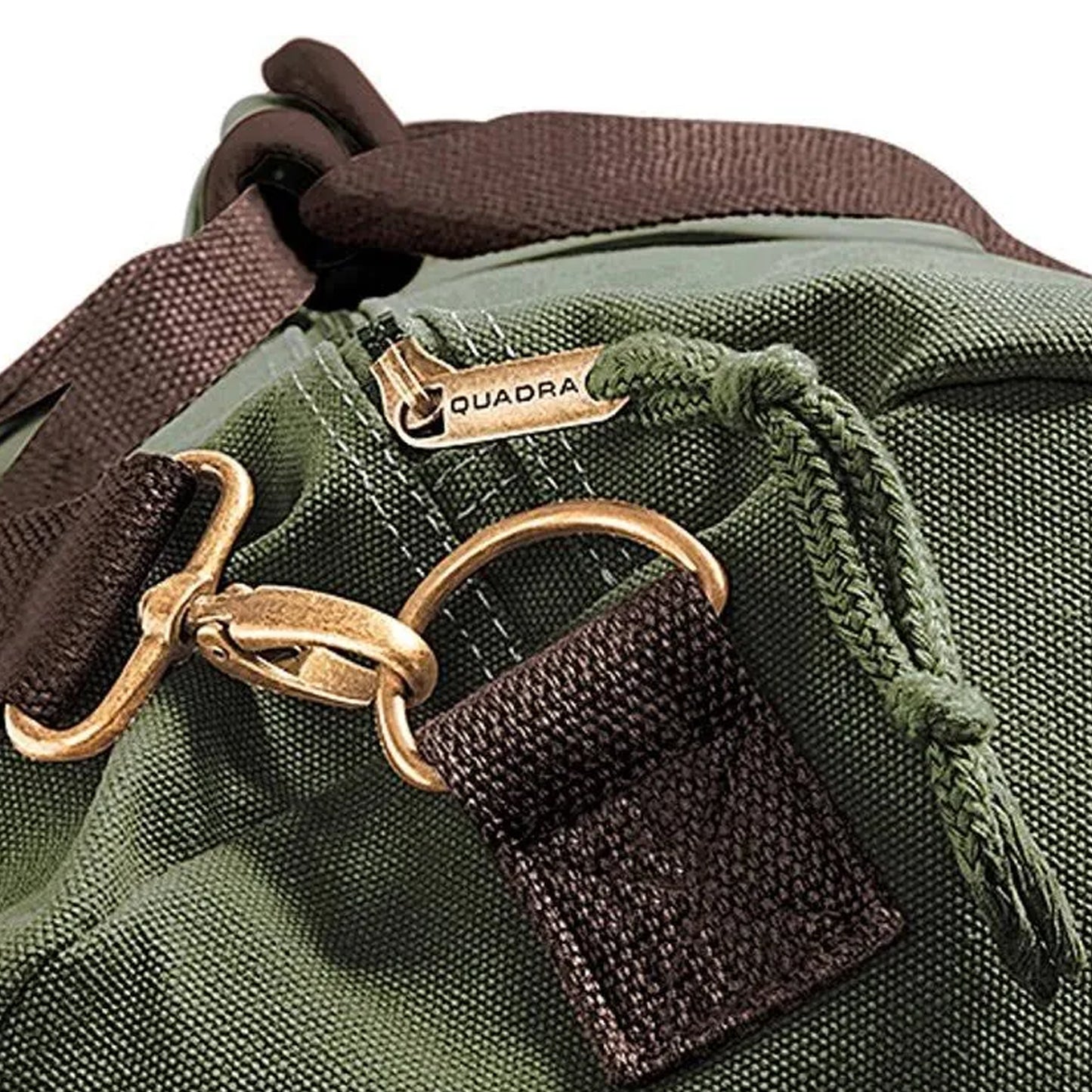Vintage Military Green - Side - Quadra Vintage Canvas Holdall Duffle Bag - 45 Litres (Pack of 2)
