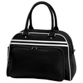 Black-White - Front - Bagbase Retro Bowling Bag (23 Litres) (Pack of 2)