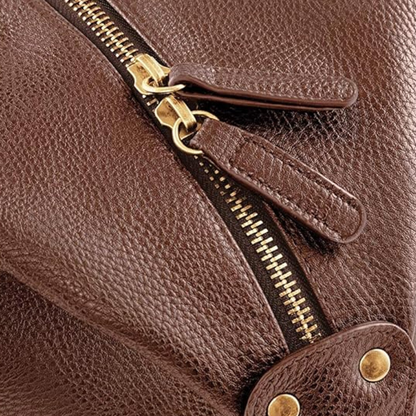 Tan - Back - Quadra NuHude Faux Leather Weekender Holdall Bag (Pack of 2)