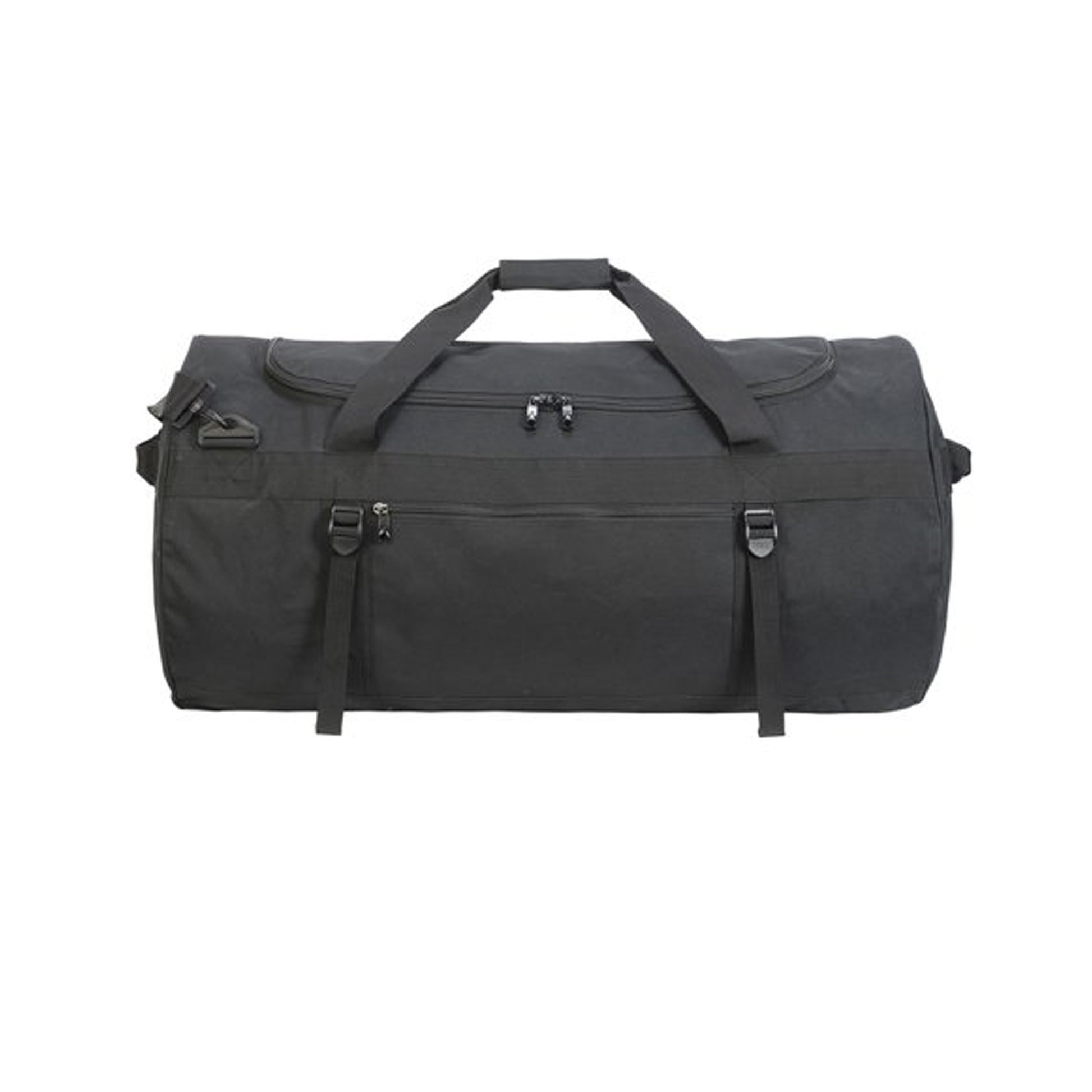 Black-Black - Front - Shugon Atlantic Oversize Kitbag - Duffle Bag (110 Litres) (Pack Of 2)