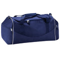 French Navy-Putty - Front - Quadra Teamwear Holdall Duffle Bag (55 Litres) (Pack of 2)