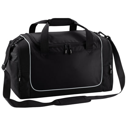 Black-Light Grey - Front - Quadra Teamwear Locker Duffle Bag (30 Litres) (Pack of 2)