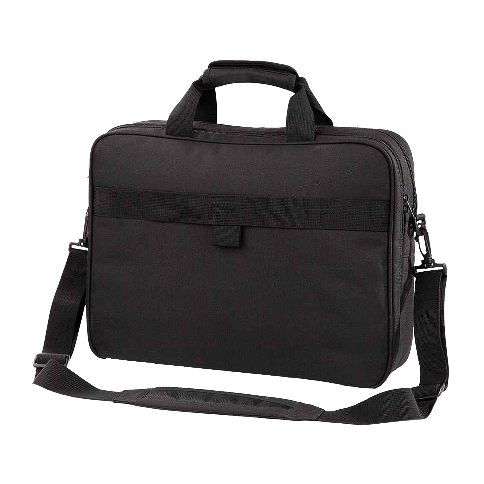 Black - Back - Quadra Executive Digital Office Bag (17inch Laptop Compatible) (Pack of 2)