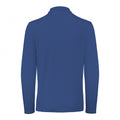 Regal Blue - Back - B&C ID.001 Mens Long Sleeve Polo (Pack Of 2)