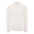 Snow - Front - B&C ID.001 Mens Long Sleeve Polo (Pack Of 2)