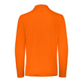 Bright Orange - Back - B&C ID.001 Mens Long Sleeve Polo (Pack Of 2)