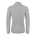Taupe Grey - Back - B&C ID.001 Mens Long Sleeve Polo (Pack Of 2)
