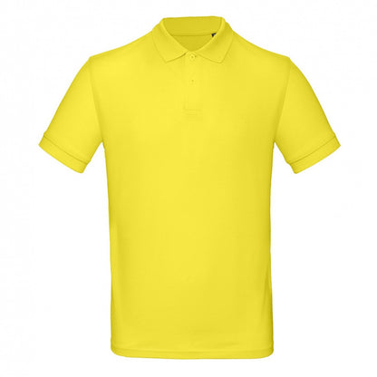 Solar Yellow - Front - B&C Mens Inspire Polo (Pack of 2)