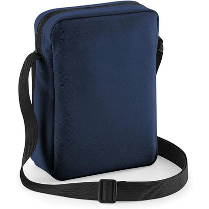 French Navy - Back - Bagbase Across Shoulder Strap Cross Body Bag (Pack Of 2)