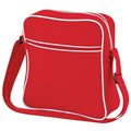 Classic Red-White - Front - Bagbase Retro Flight - Travel Bag (7 Litres) (Pack of 2)