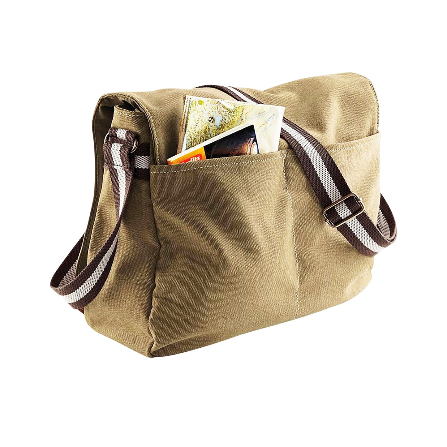 Sahara - Back - Quadra Vintage Canvas Despatch Bag - 14 Litres (Pack of 2)