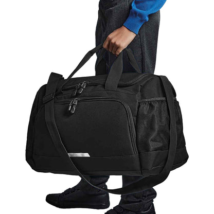 Black - Back - Quadra Academy Shoulder Strap Holdall Bag (Pack of 2)