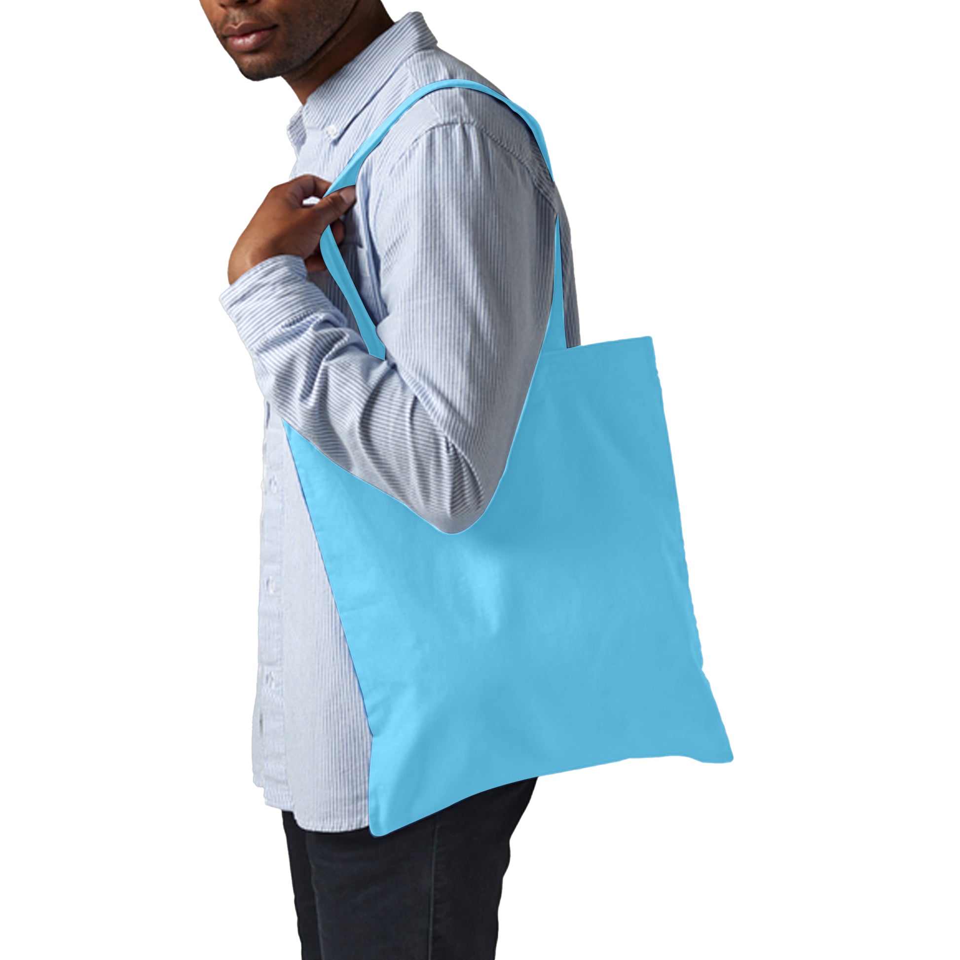 Surf Blue - Back - Westford Mill Promo Bag For Life - 10 Litres (Pack Of 2)