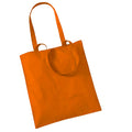 Orange - Front - Westford Mill Promo Bag For Life - 10 Litres (Pack Of 2)