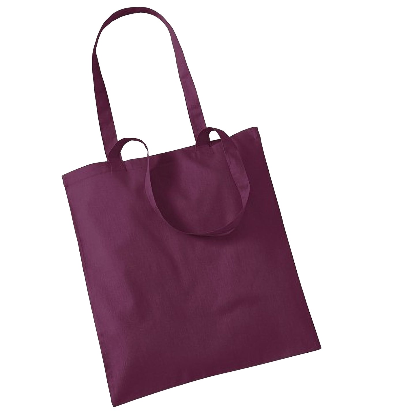 Burgundy - Front - Westford Mill Promo Bag For Life - 10 Litres (Pack Of 2)