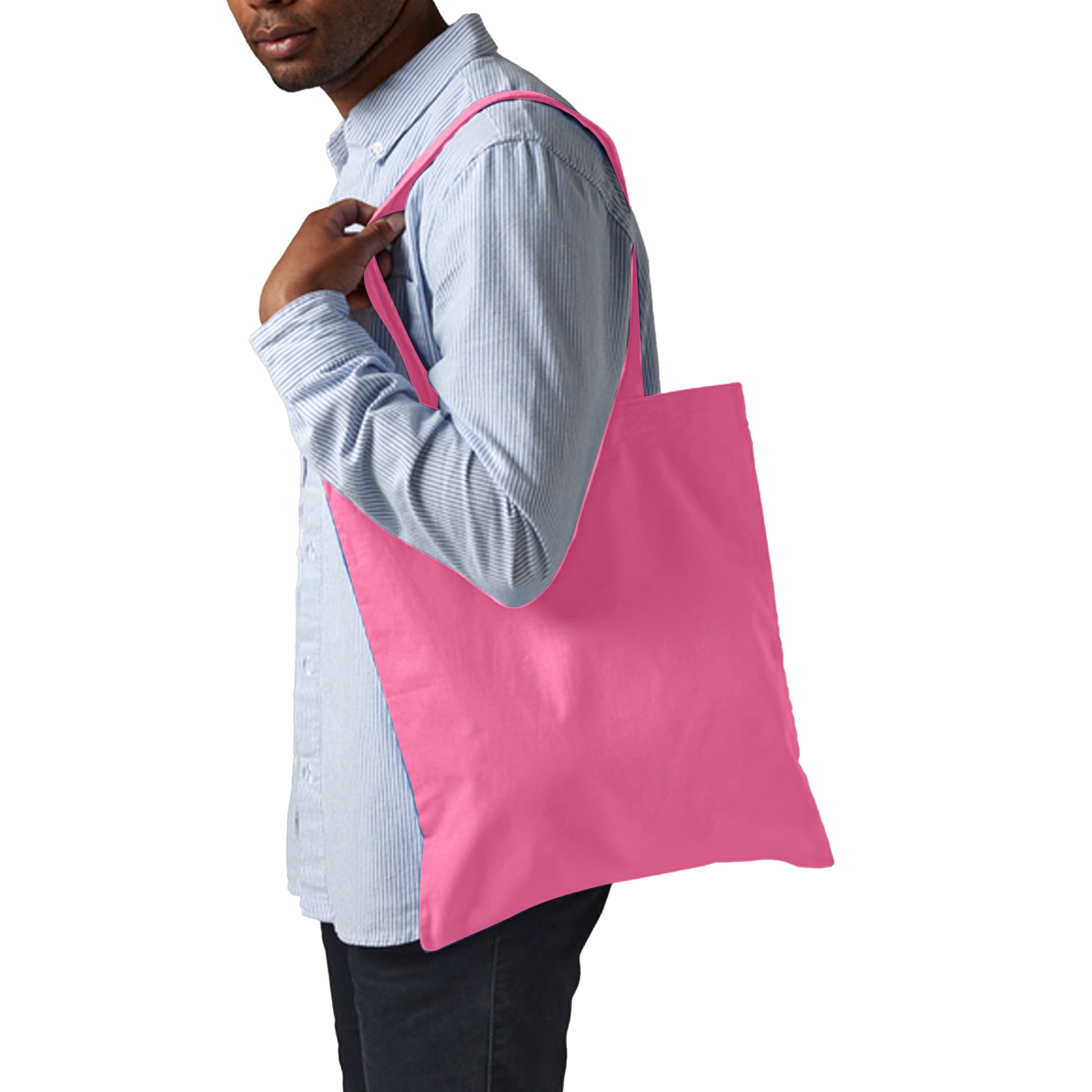 Raspberry Pink - Back - Westford Mill Promo Bag For Life - 10 Litres (Pack Of 2)