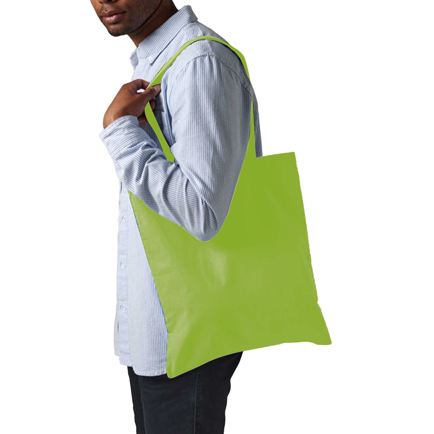 Lime - Back - Westford Mill Promo Bag For Life - 10 Litres (Pack Of 2)