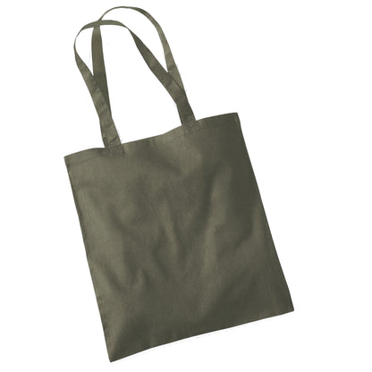Olive - Front - Westford Mill Promo Bag For Life - 10 Litres (Pack Of 2)