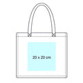 White - Back - Shugon Lyon Non-Woven Shopper Bag - 23 Litres (Pack of 2)