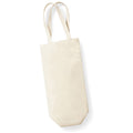 Natural - Back - Westford Mill Cotton Bottle Bag (Pack of 2)