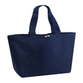 French Navy - Front - Westford Mill Organic Marina XL Tote Bag (Pack of 2)