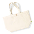 Natural - Back - Westford Mill Organic Marina XL Tote Bag (Pack of 2)