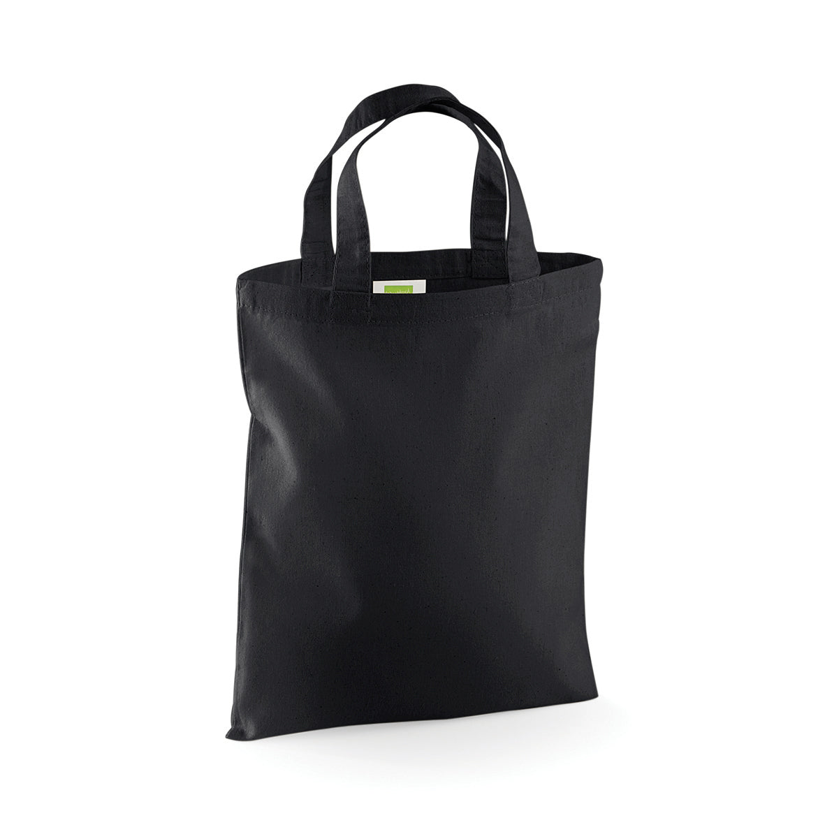 Black - Front - Westford Mill Mini Bag For Life - 4 Litres (Pack of 2)