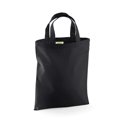 Black - Front - Westford Mill Mini Bag For Life - 4 Litres (Pack of 2)