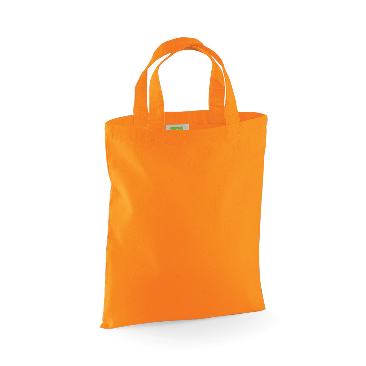Orange - Front - Westford Mill Mini Bag For Life - 4 Litres (Pack of 2)