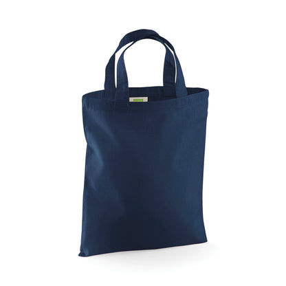 French Navy - Front - Westford Mill Mini Bag For Life - 4 Litres (Pack of 2)