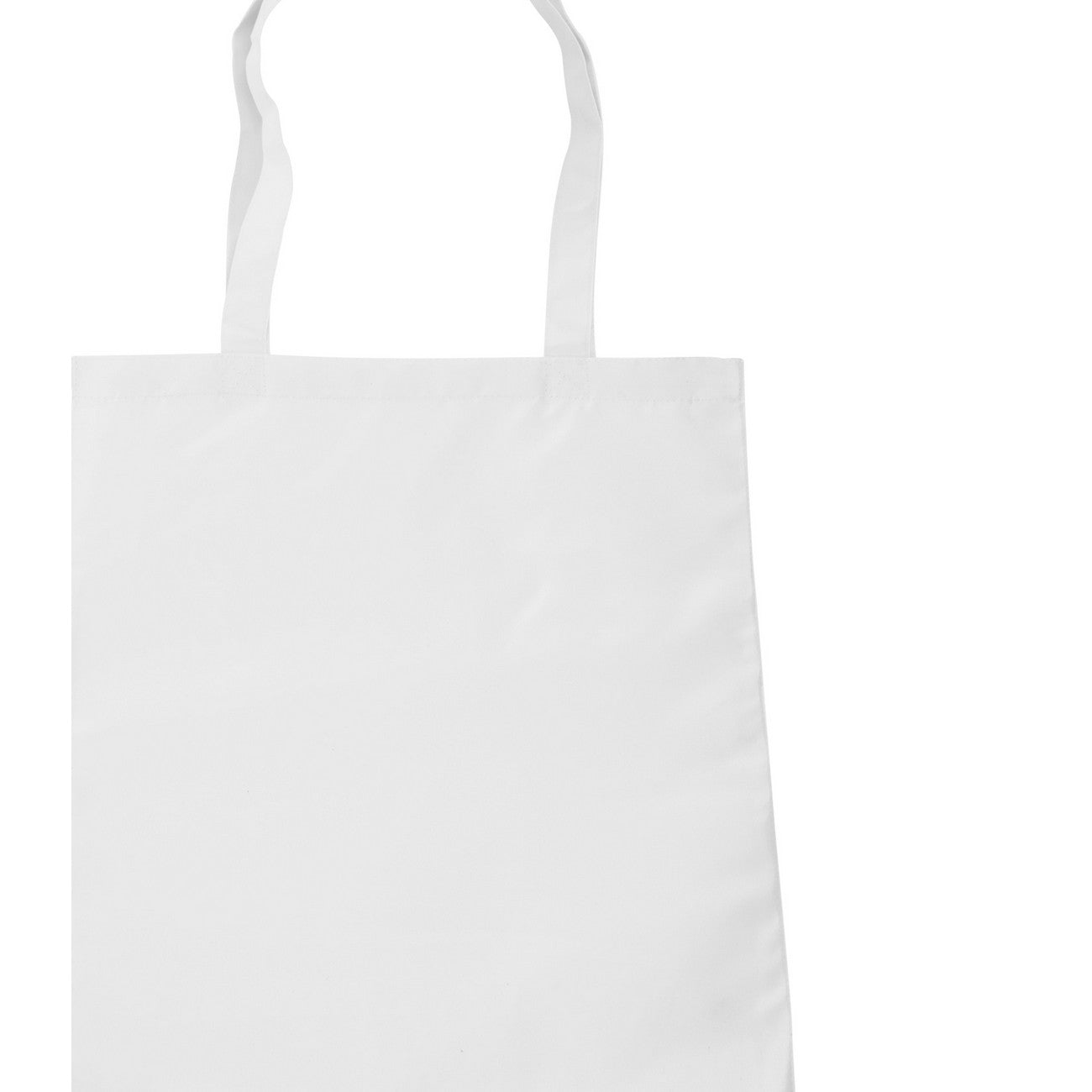 White - Back - Bagbase Sublimation Shopper Bag (10 Litres) (Pack of 2)
