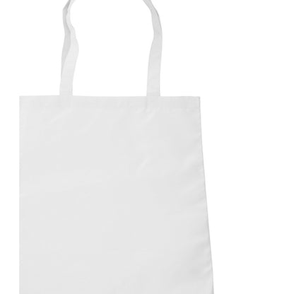 White - Back - Bagbase Sublimation Shopper Bag (10 Litres) (Pack of 2)