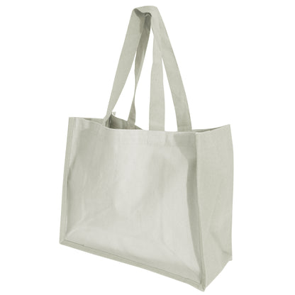 Natural - Front - Westford Mill Printers Jute Cot Shopper Bag (21 Litres) (Pack of 2)