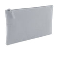 Light Grey - Front - Bagbase Grab Zip Pocket Pouch Bag (Pack of 2)