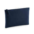 French Navy - Front - Bagbase Grab Zip Pocket Pouch Bag (Pack of 2)