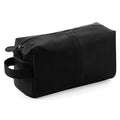 Black - Front - Quadra NuHide Faux Leather Washbag (Pack of 2)