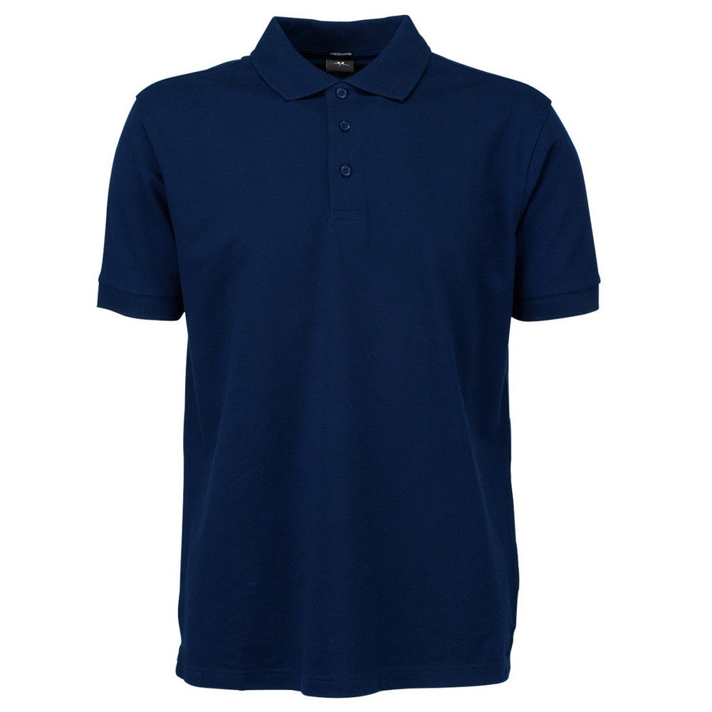 Navy Blue - Front - Tee Jays Mens Luxury Polo Shirt