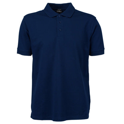 Navy Blue - Front - Tee Jays Mens Luxury Polo Shirt