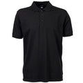 Black - Front - Tee Jays Mens Luxury Sport Polo Shirt