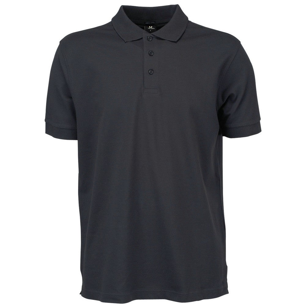 Dark Grey - Front - Tee Jays Mens Luxury Polo Shirt