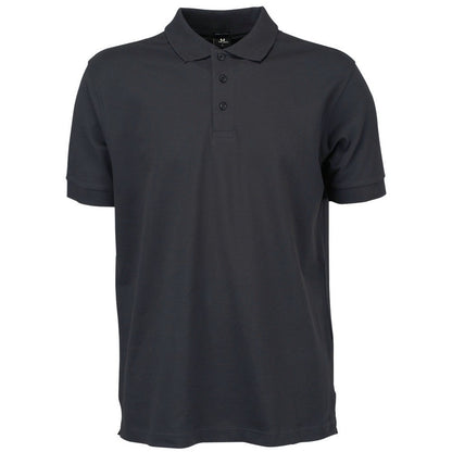 Dark Grey - Front - Tee Jays Mens Luxury Polo Shirt