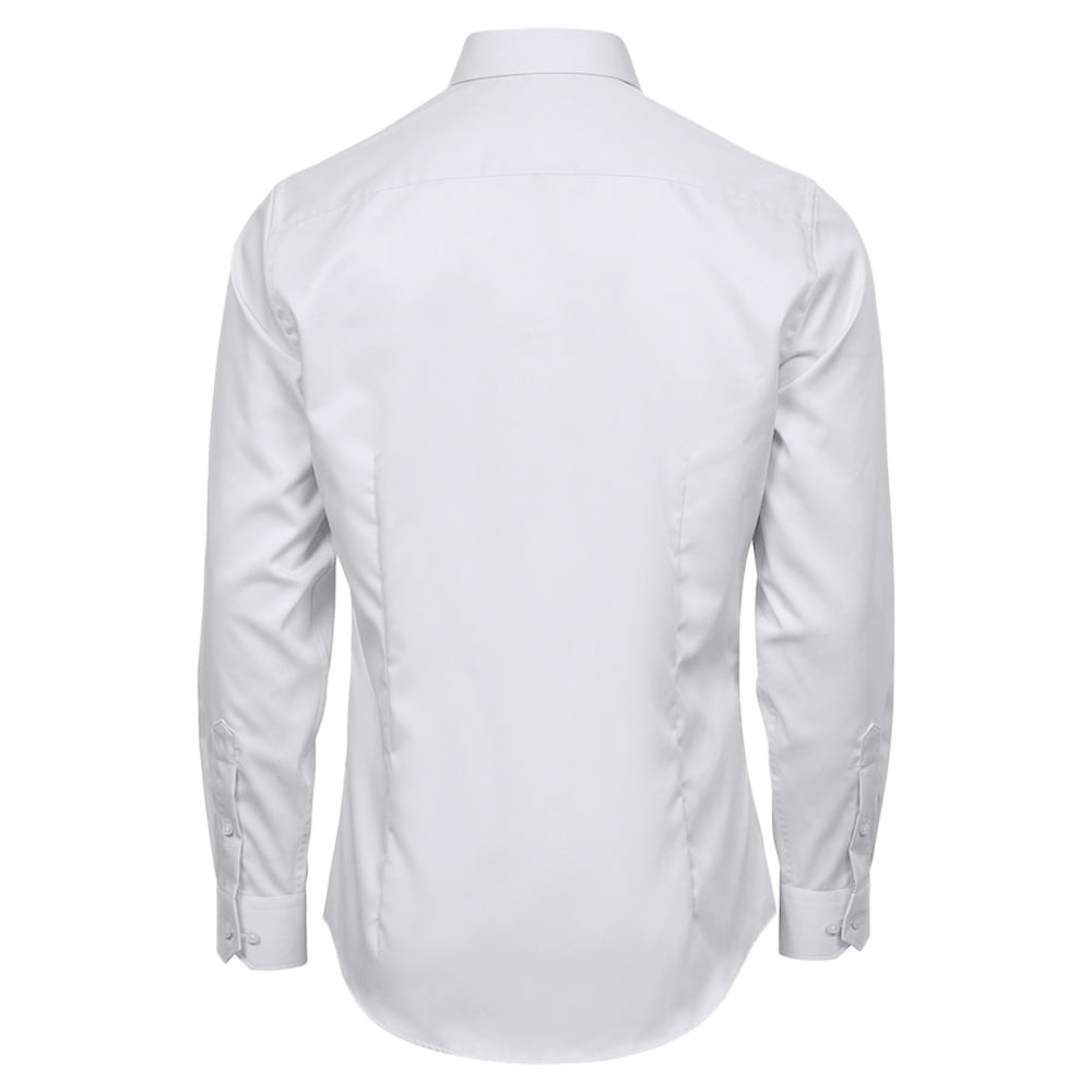 White - Back - Tee Jays Mens Luxury Comfort Fit Shirt