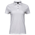 White - Front - Tee Jays Womens-Ladies Luxury Sport Polo Shirt