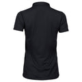 Black - Back - Tee Jays Womens-Ladies Luxury Sport Polo Shirt