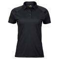 Black - Front - Tee Jays Womens-Ladies Luxury Sport Polo Shirt