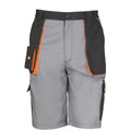 Black-Grey-Orange - Front - Result Mens Work-Guard Lite Shorts